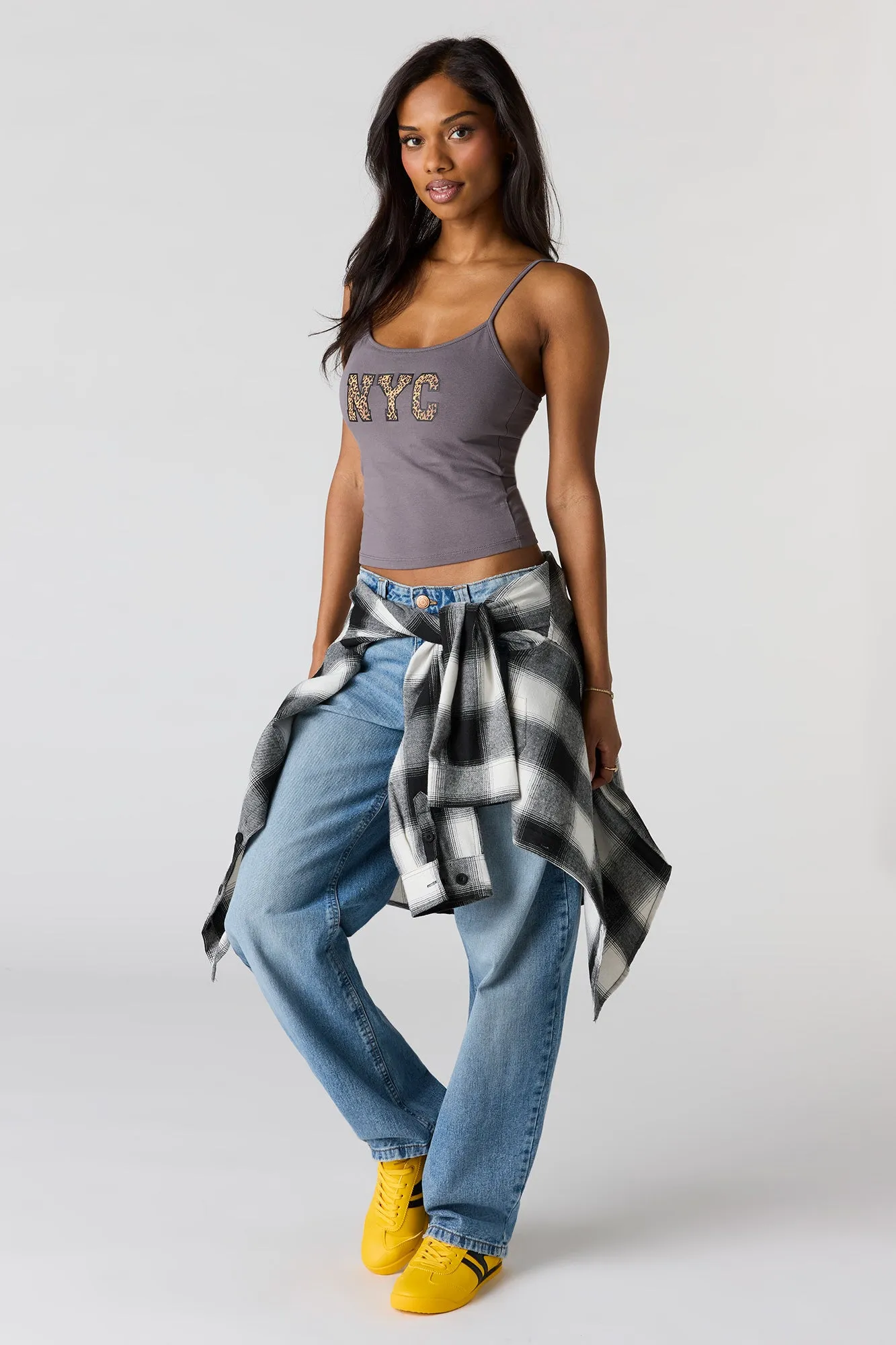HD Print Scoop Neck Cami sold by Urban Planet product image thumbnail 3