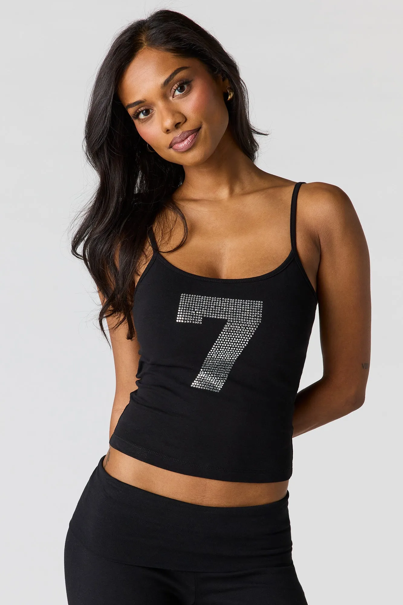 Rhinestone Graphic Scoop Neck Cami sold by Urban Planet product image thumbnail 4