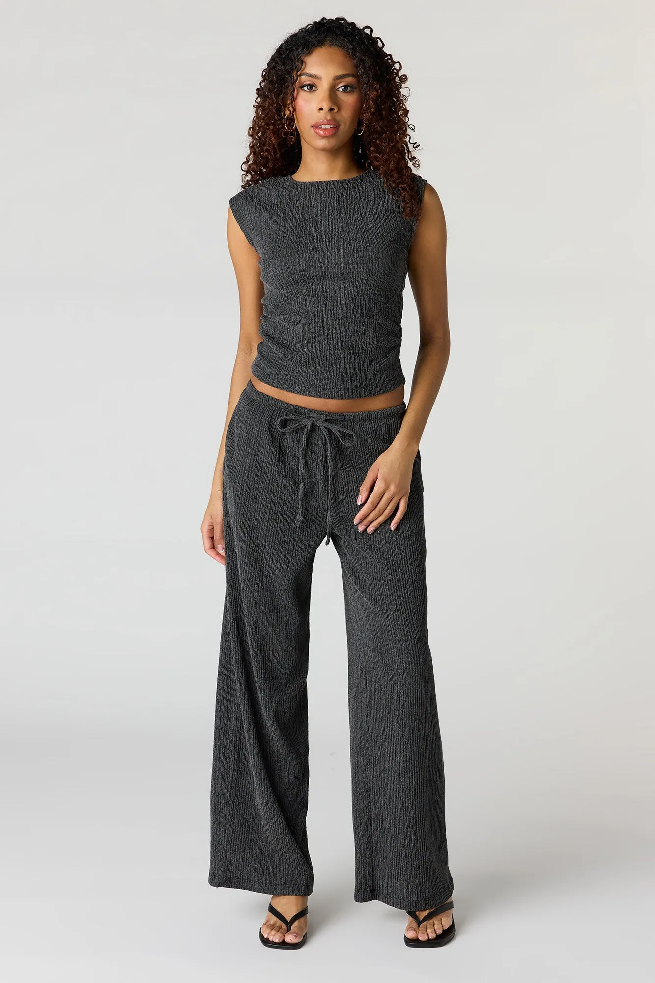 Textured Ruched Tank sold by Urban Planet product image thumbnail 3