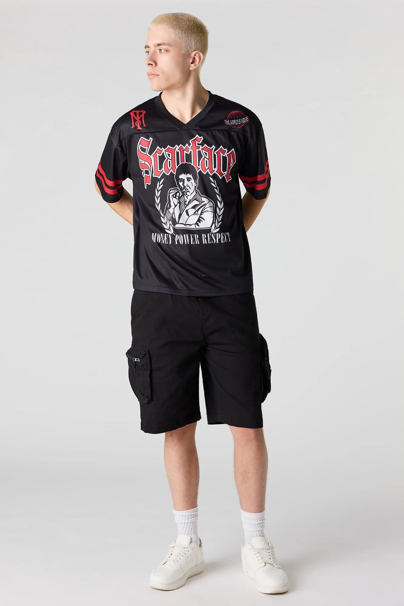Scarface Graphic Mesh Jersey sold by Urban Planet product image thumbnail 3