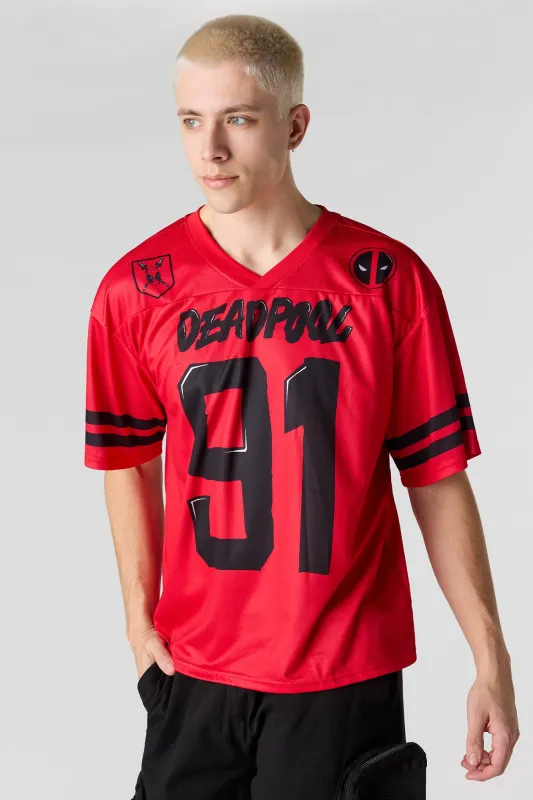 Deadpool Graphic Mesh Jersey sold by Urban Planet