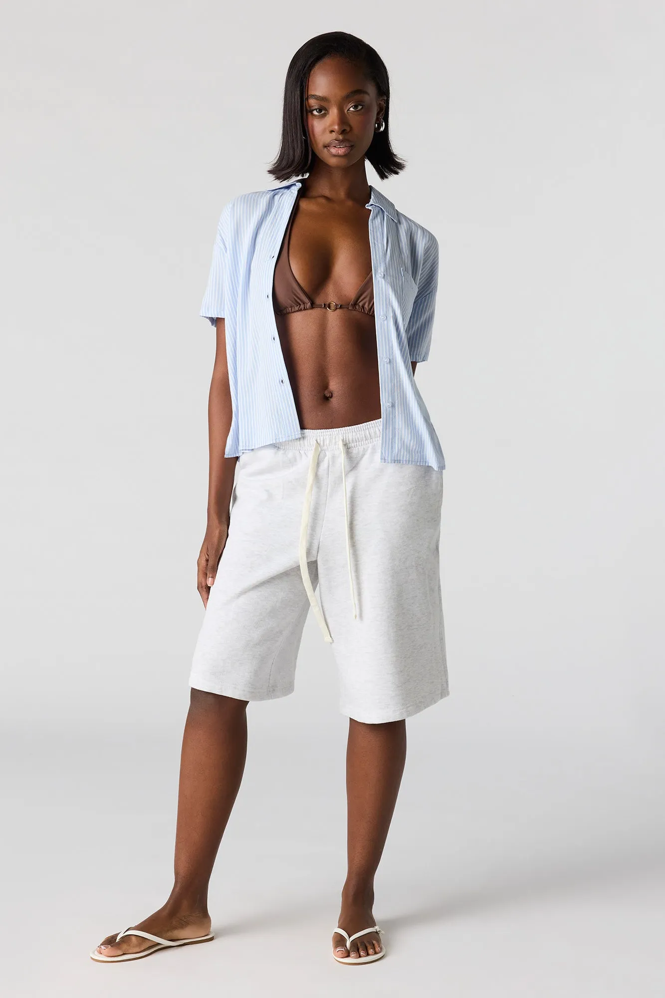 Short Sleeve Button-Up Top sold by Urban Planet product image thumbnail 3