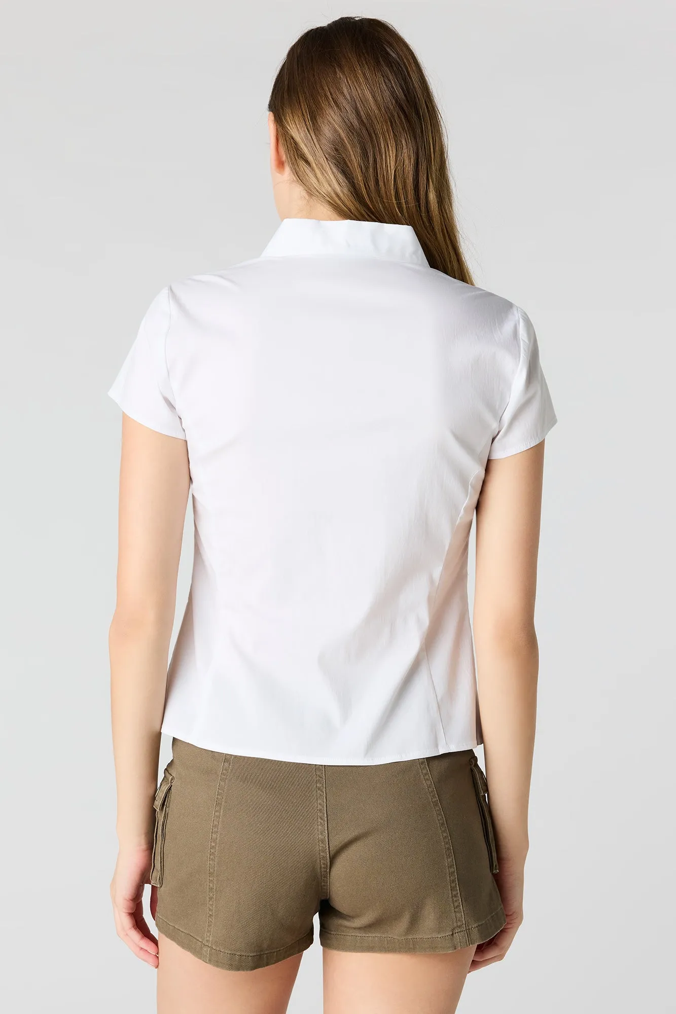 Button-Up Fitted Shirt sold by Urban Planet product image thumbnail 5