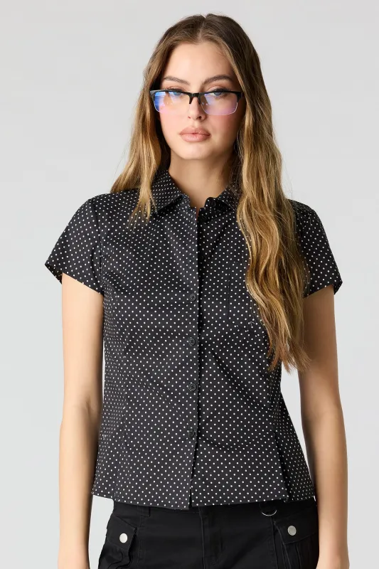 Button-Up Fitted Shirt sold by Urban Planet