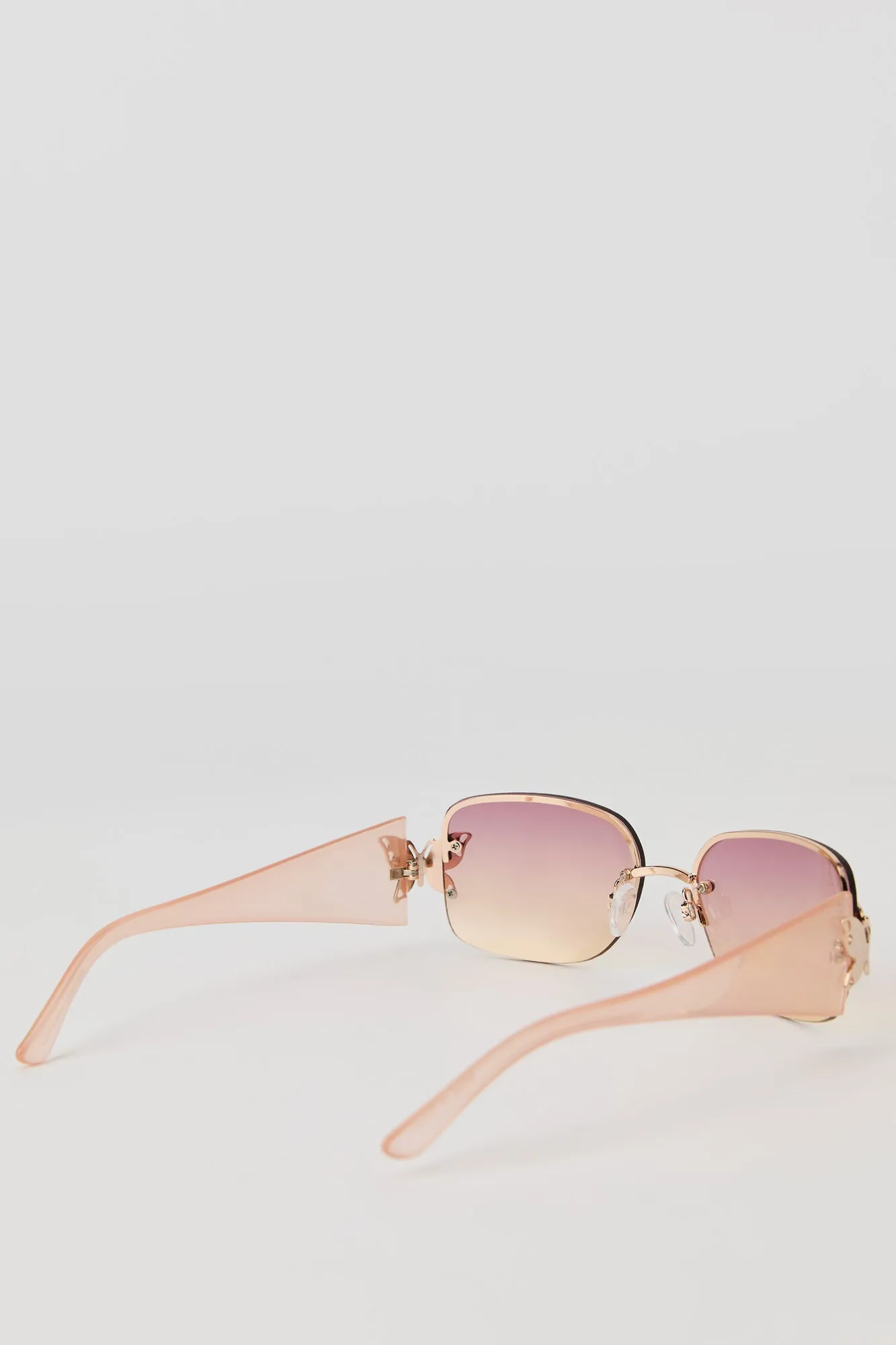 Rimless Butterfly Sunglasses sold by Urban Planet product image thumbnail 3