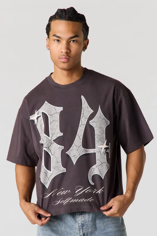84 Graphic Washed Boxy T-Shirt made by Urban Planet