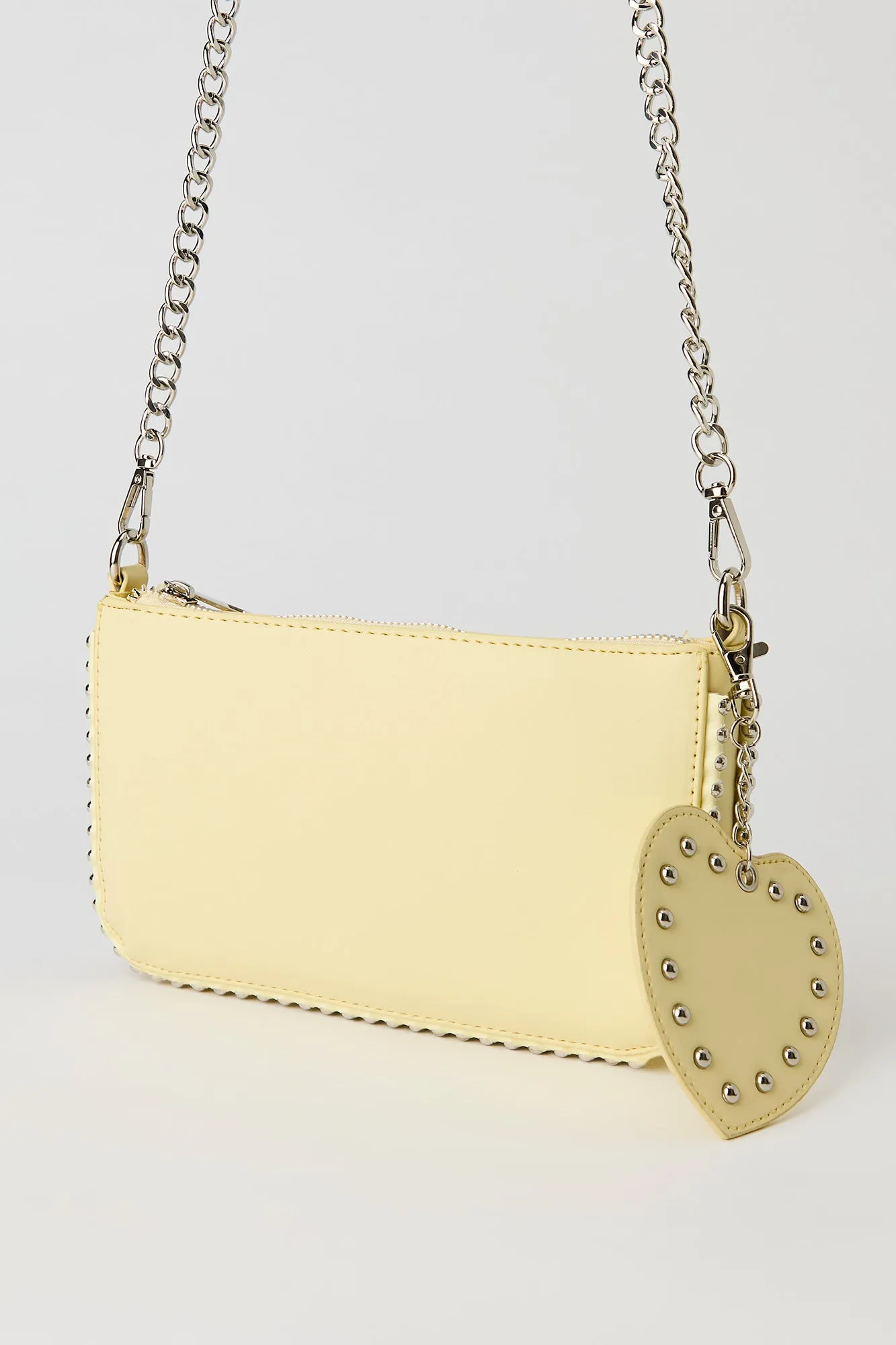 Studded Crossbody Bag with Heart Keychain sold by Urban Planet product image thumbnail 2