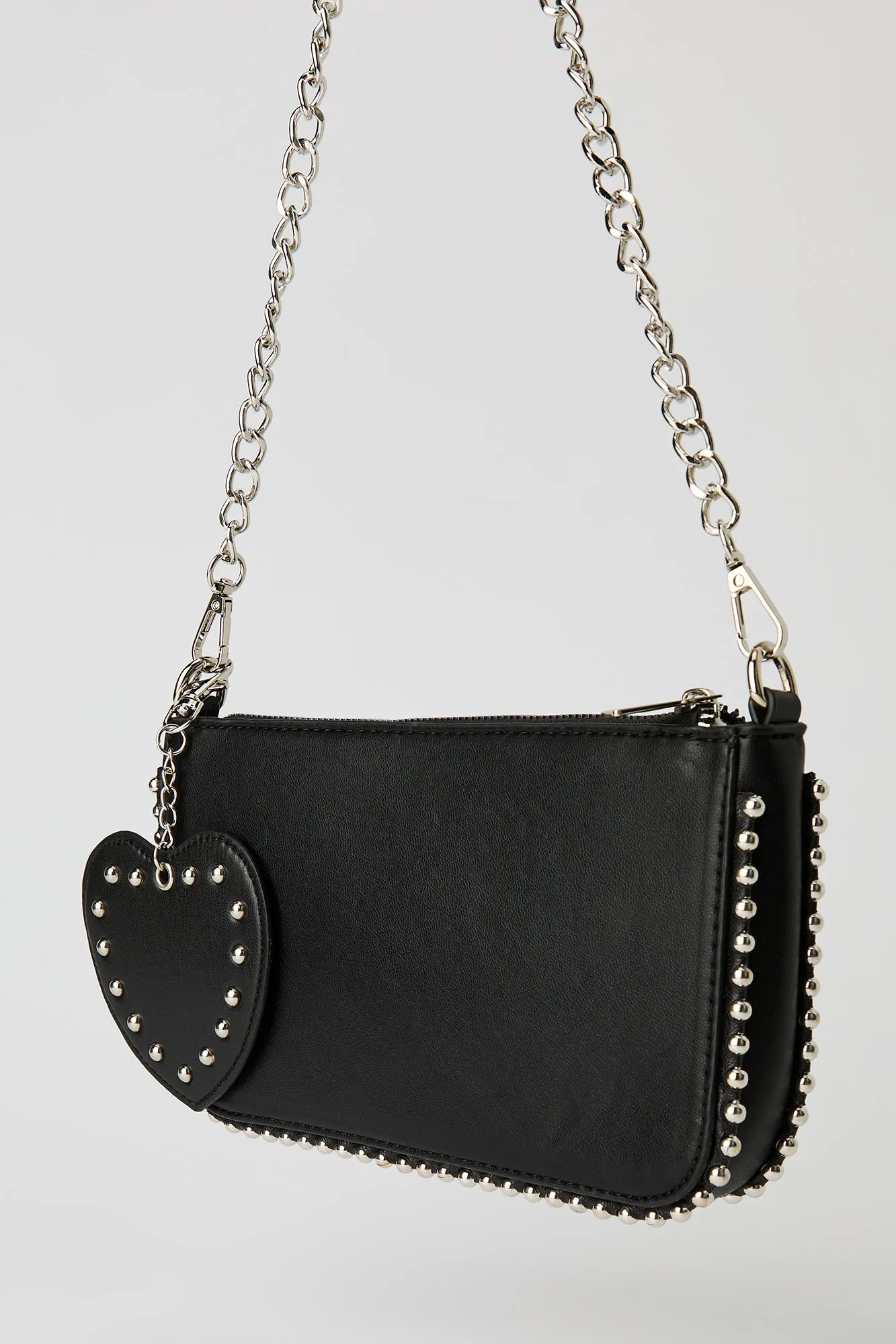 Studded Crossbody Bag with Heart Keychain sold by Urban Planet product image thumbnail 5