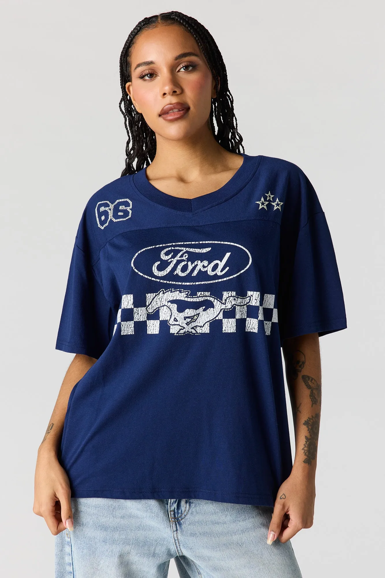 Ford Graphic Oversized T-Shirt sold by Urban Planet product image thumbnail 5
