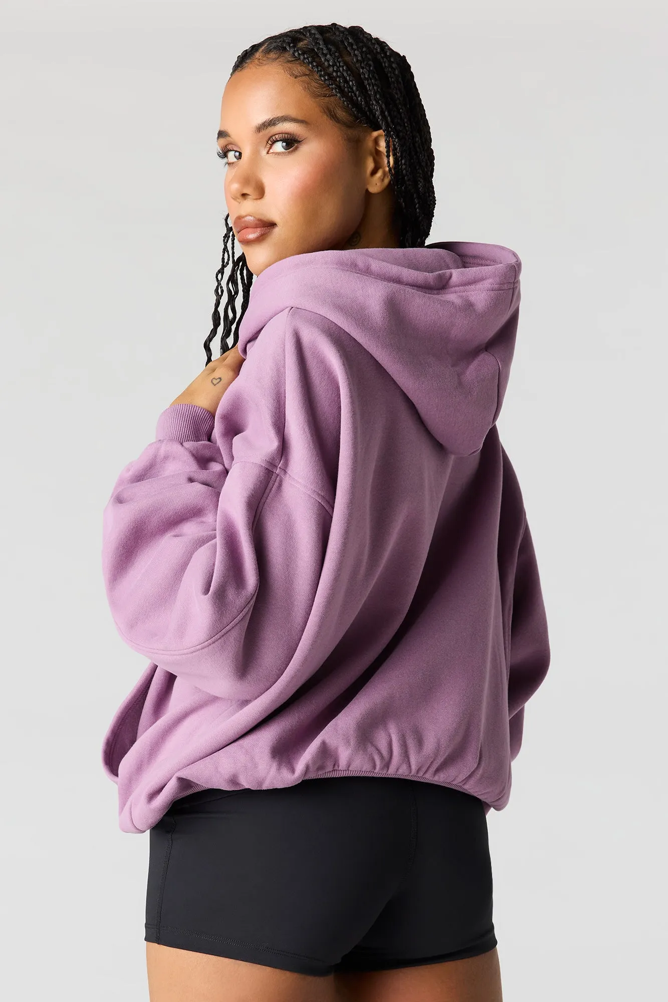 Luxe Fleece Boxy Hoodie sold by Urban Planet product image thumbnail 2