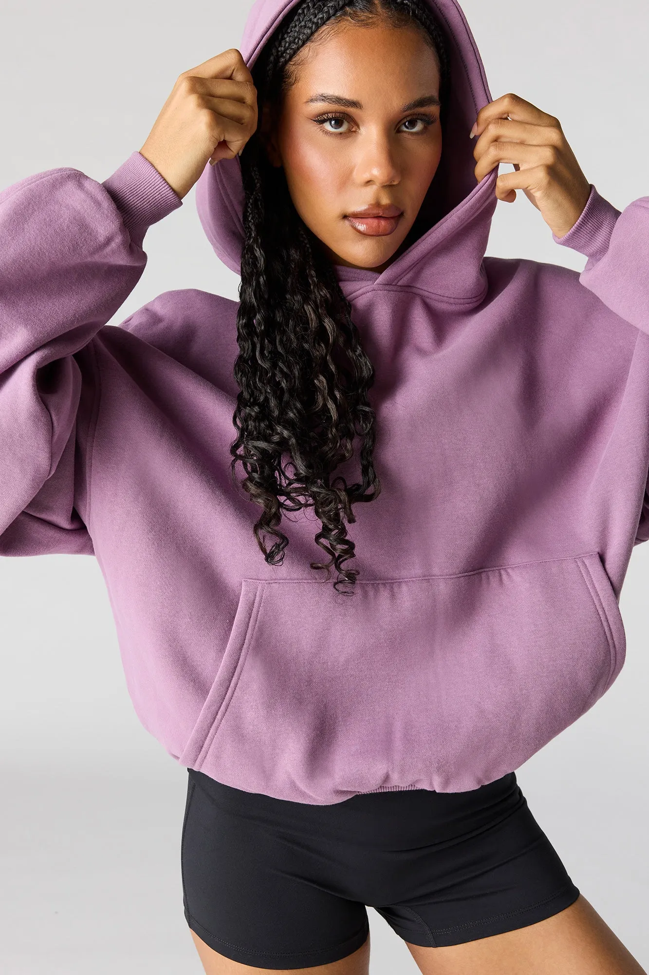 Luxe Fleece Boxy Hoodie sold by Urban Planet