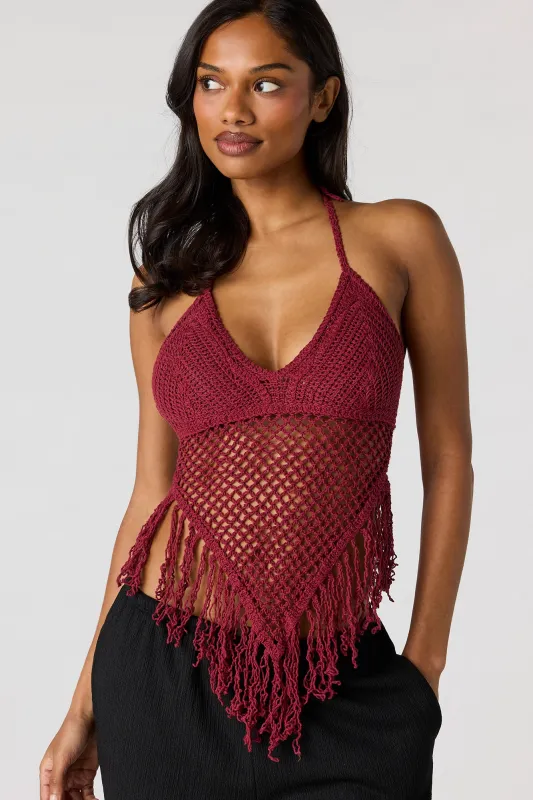 Crochet Halter Top made by Stitches