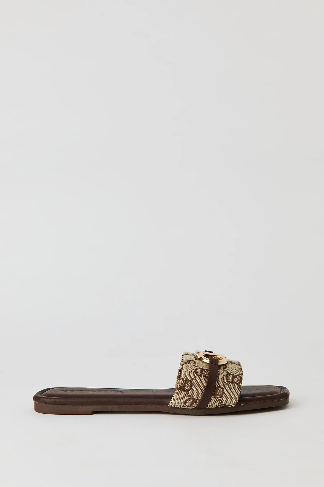 Status Printed Metal Buckle Sandal sold by Urban Planet