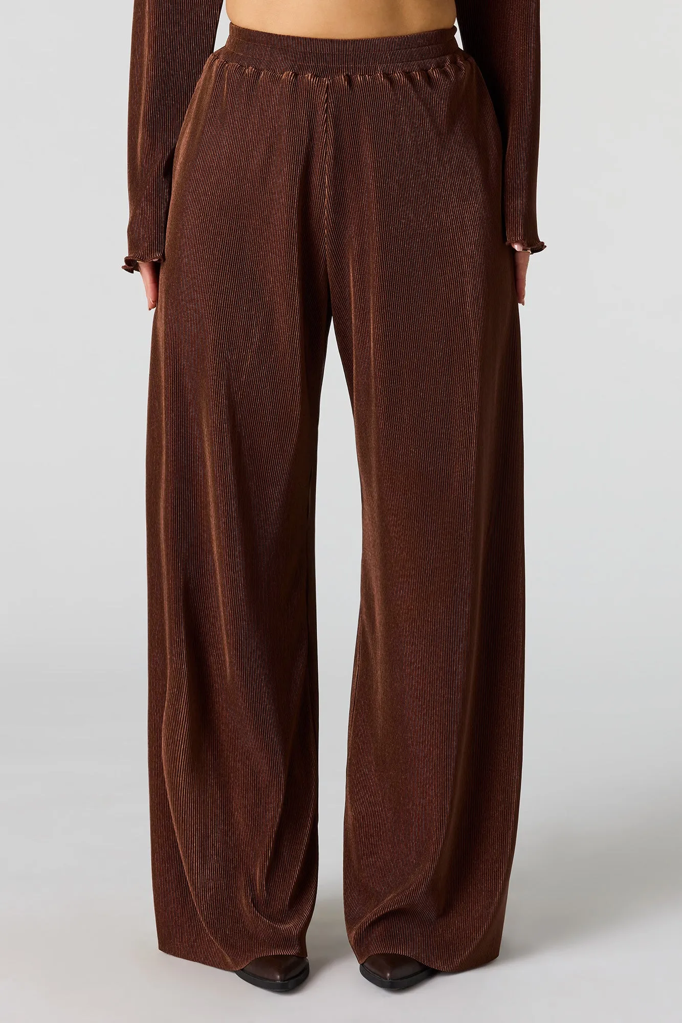 Ribbed Wide Leg Pant sold by Urban Planet product image thumbnail 5