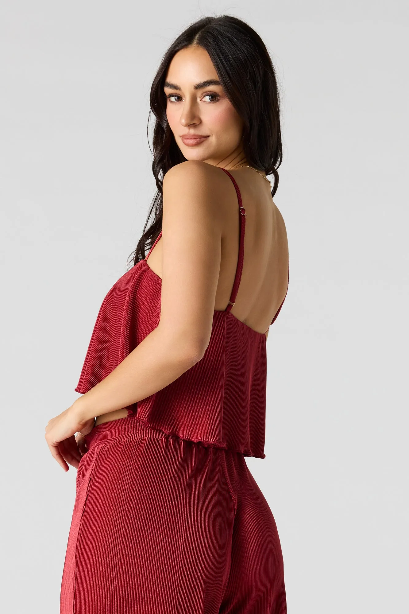 Ribbed Flowy Tank sold by Urban Planet product image thumbnail 2