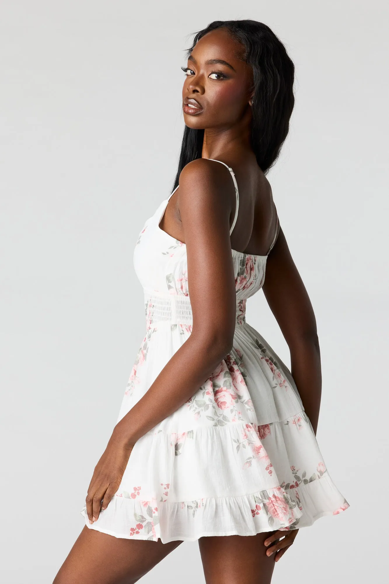 Floral Sweetheart Mini Dress sold by Urban Planet product image thumbnail 2