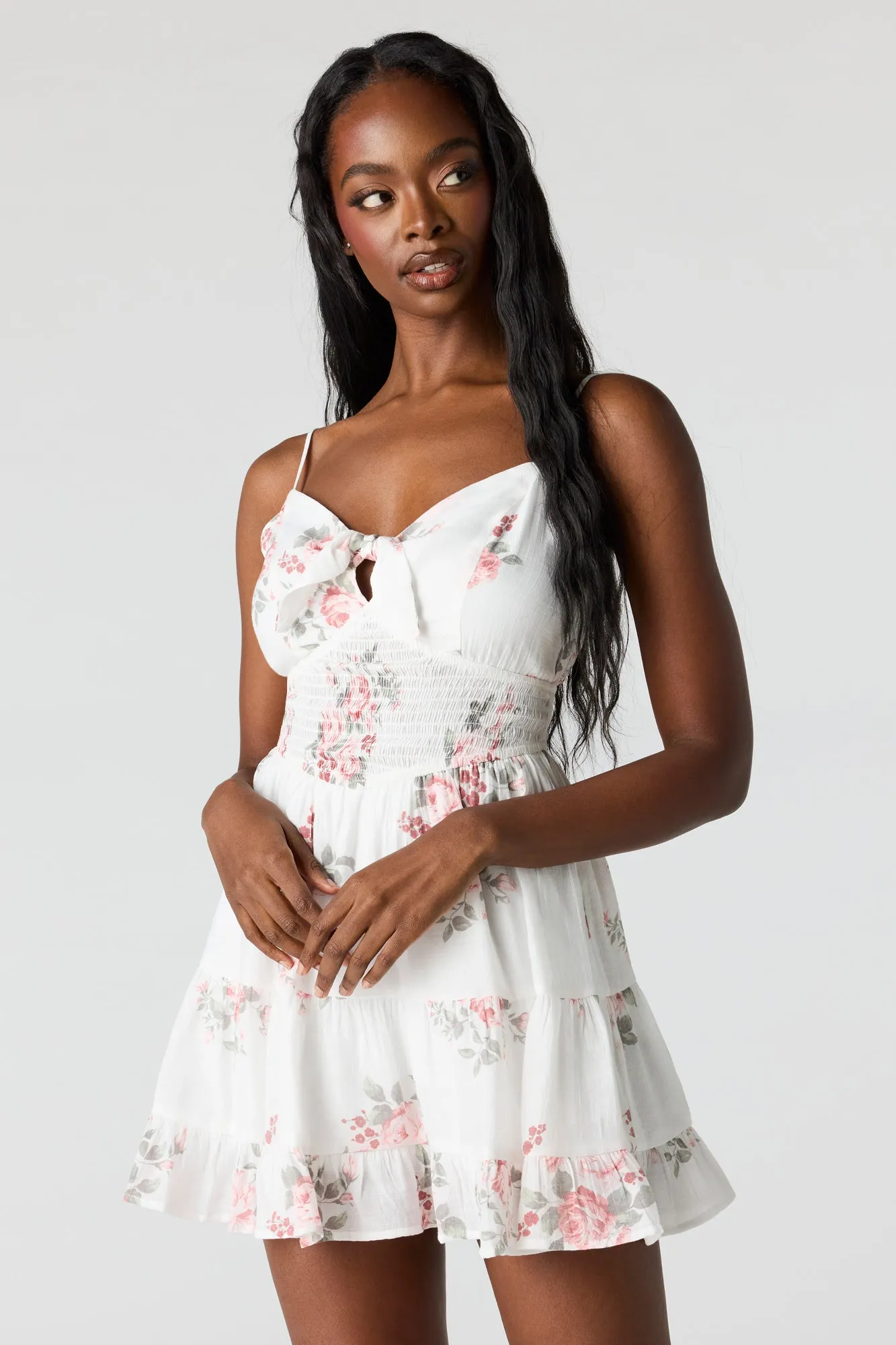 Floral Sweetheart Mini Dress sold by Urban Planet