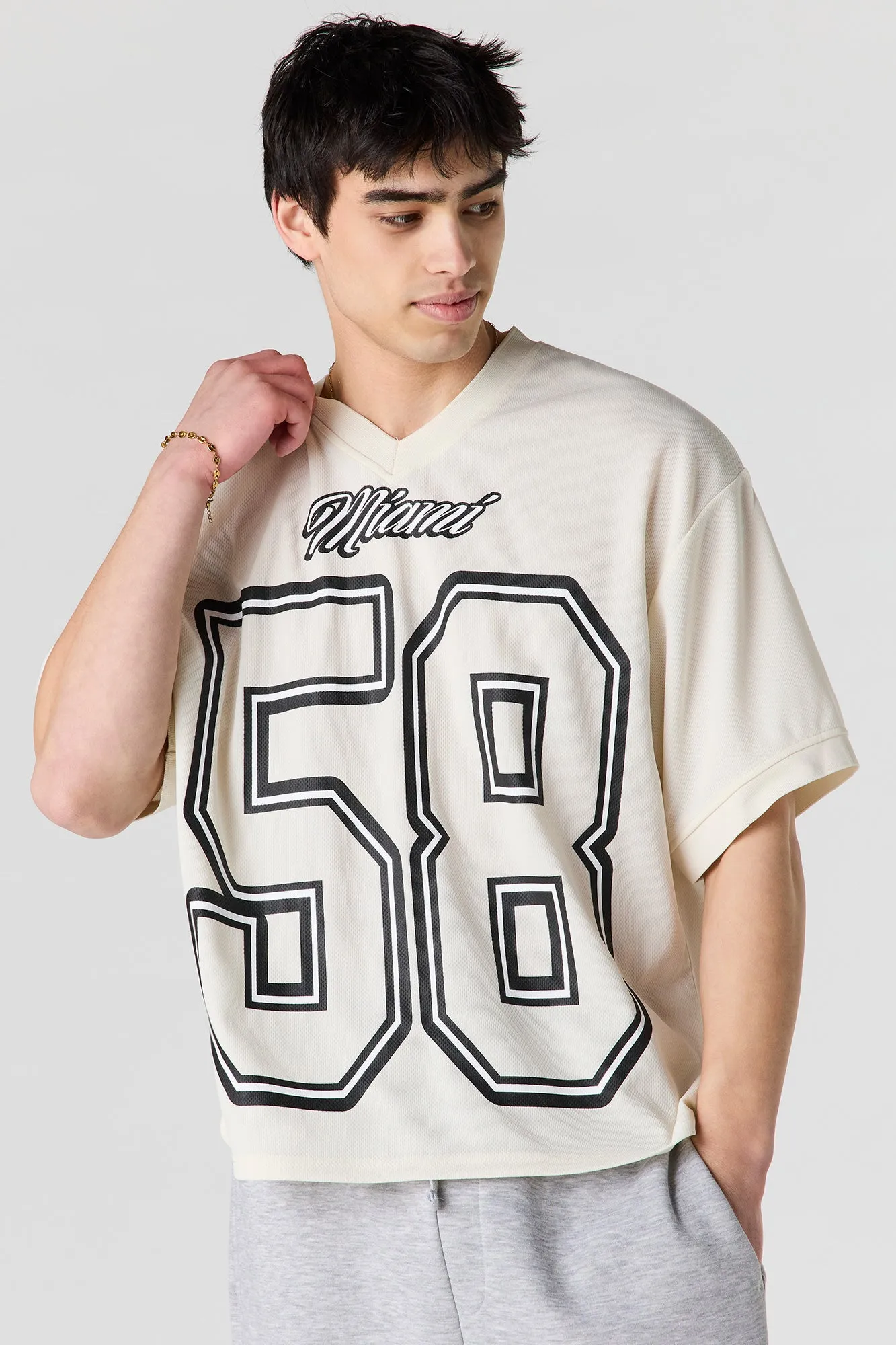 Graphic Mesh Jersey sold by Urban Planet