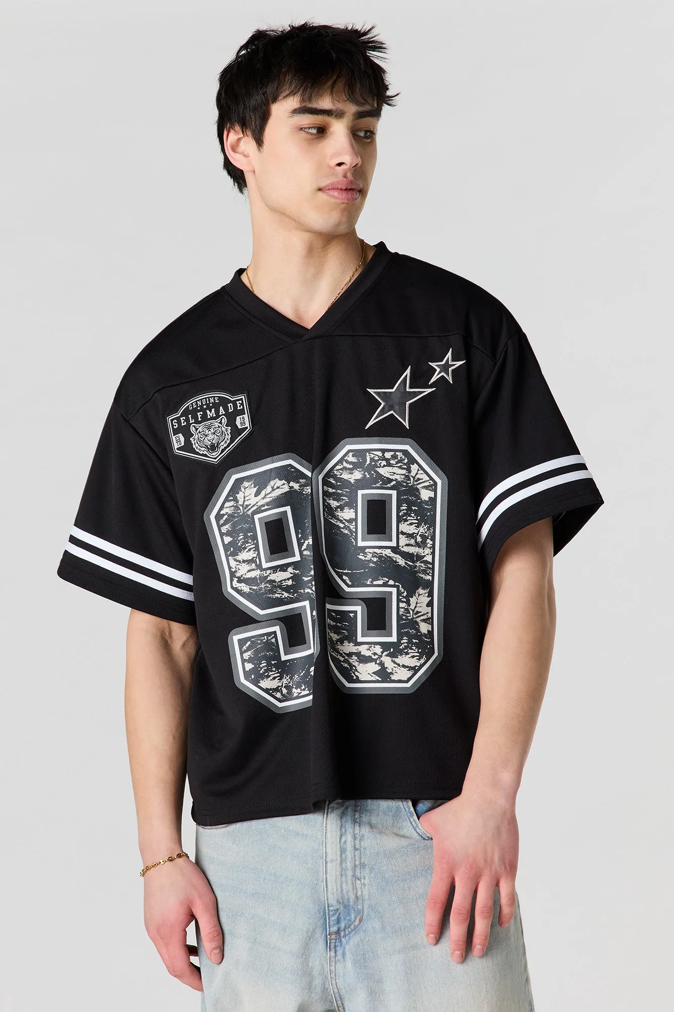 Graphic Mesh Jersey sold by Urban Planet product image thumbnail 4