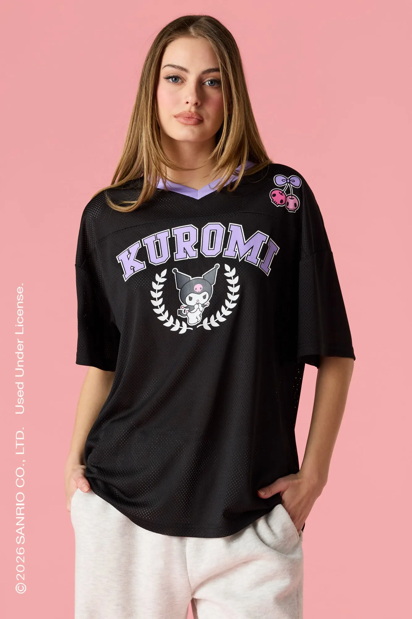 Kuromi™ Graphic Mesh Jersey sold by Urban Planet