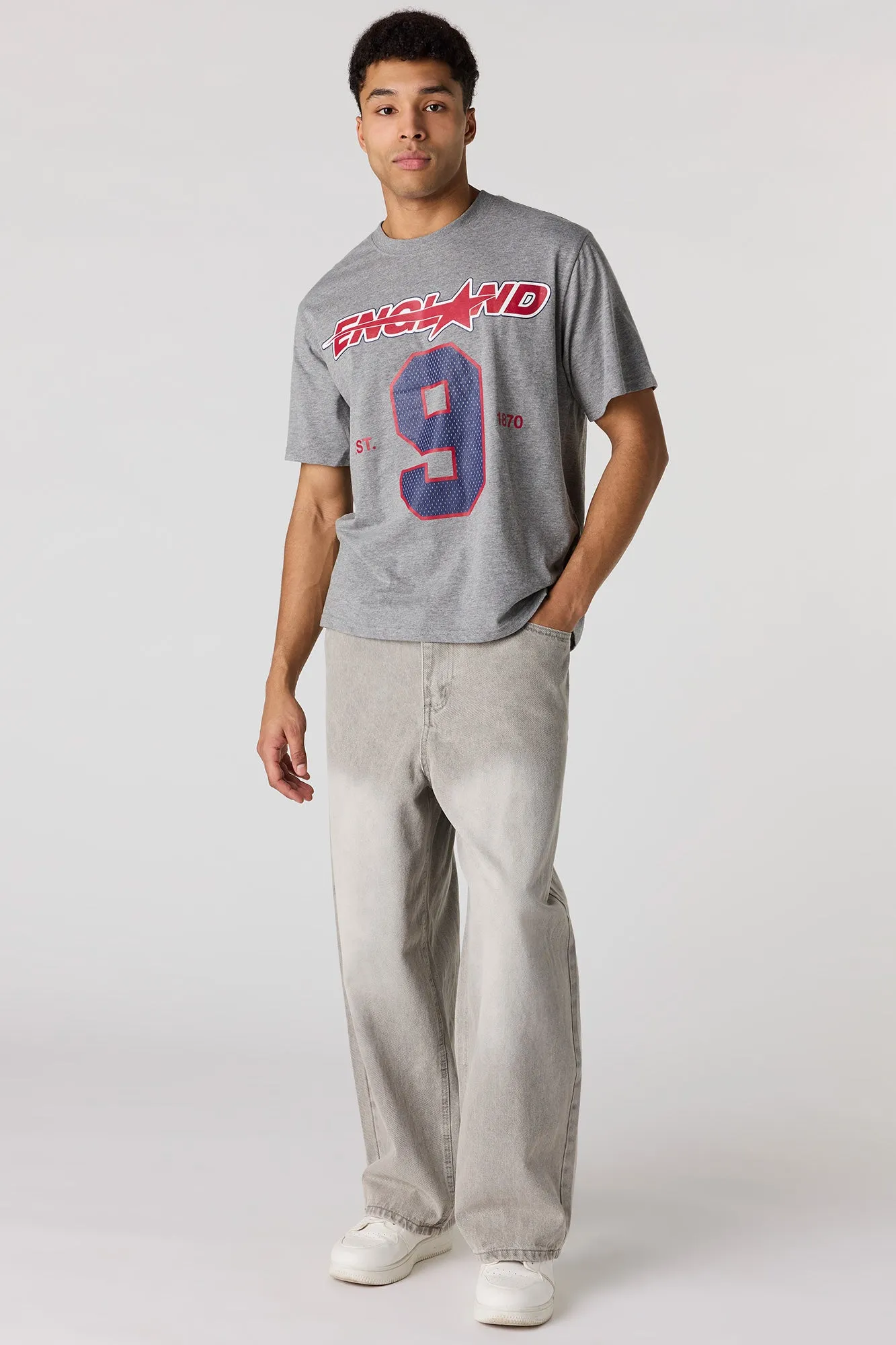 Premium Heavyweight Cotton England Graphic T-Shirt sold by Urban Planet product image thumbnail 3