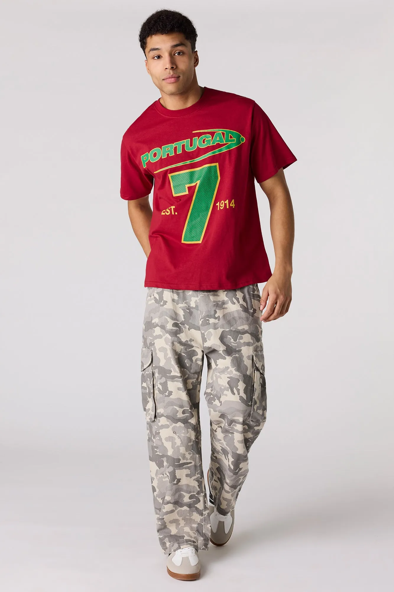 Premium Heavyweight Cotton Portugal Graphic T-Shirt sold by Urban Planet product image thumbnail 2