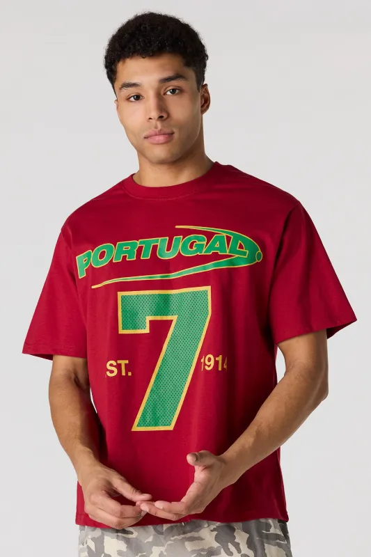 Premium Heavyweight Cotton Portugal Graphic T-Shirt made by Urban Planet