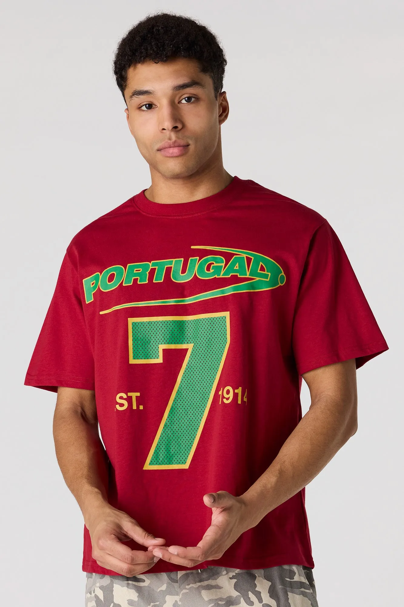 Premium Heavyweight Cotton Portugal Graphic T-Shirt sold by Urban Planet