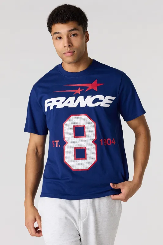Premium Heavyweight Cotton France Graphic T-Shirt sold by Urban Planet