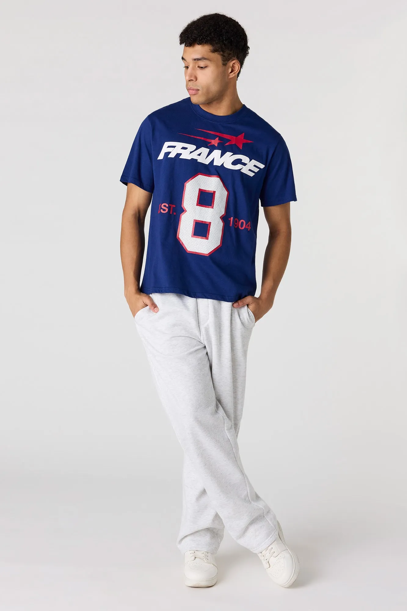 Premium Heavyweight Cotton France Graphic T-Shirt sold by Urban Planet product image thumbnail 3
