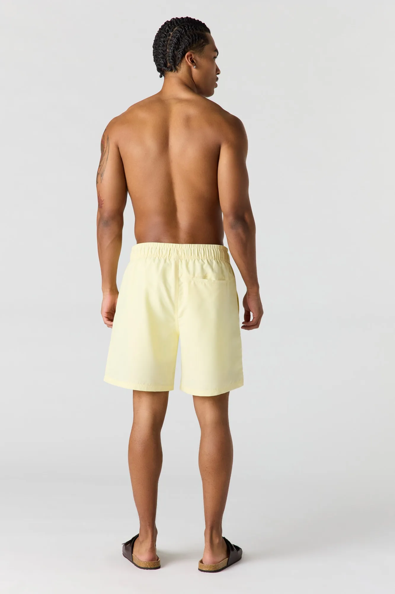 Solid Drawstring Swim Short sold by Urban Planet product image thumbnail 3