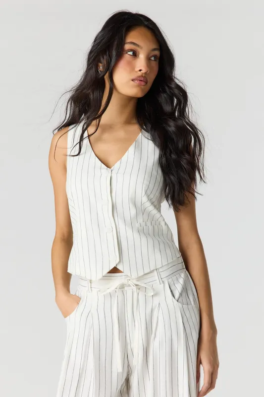 Linen-Blend Vest made by Stitches