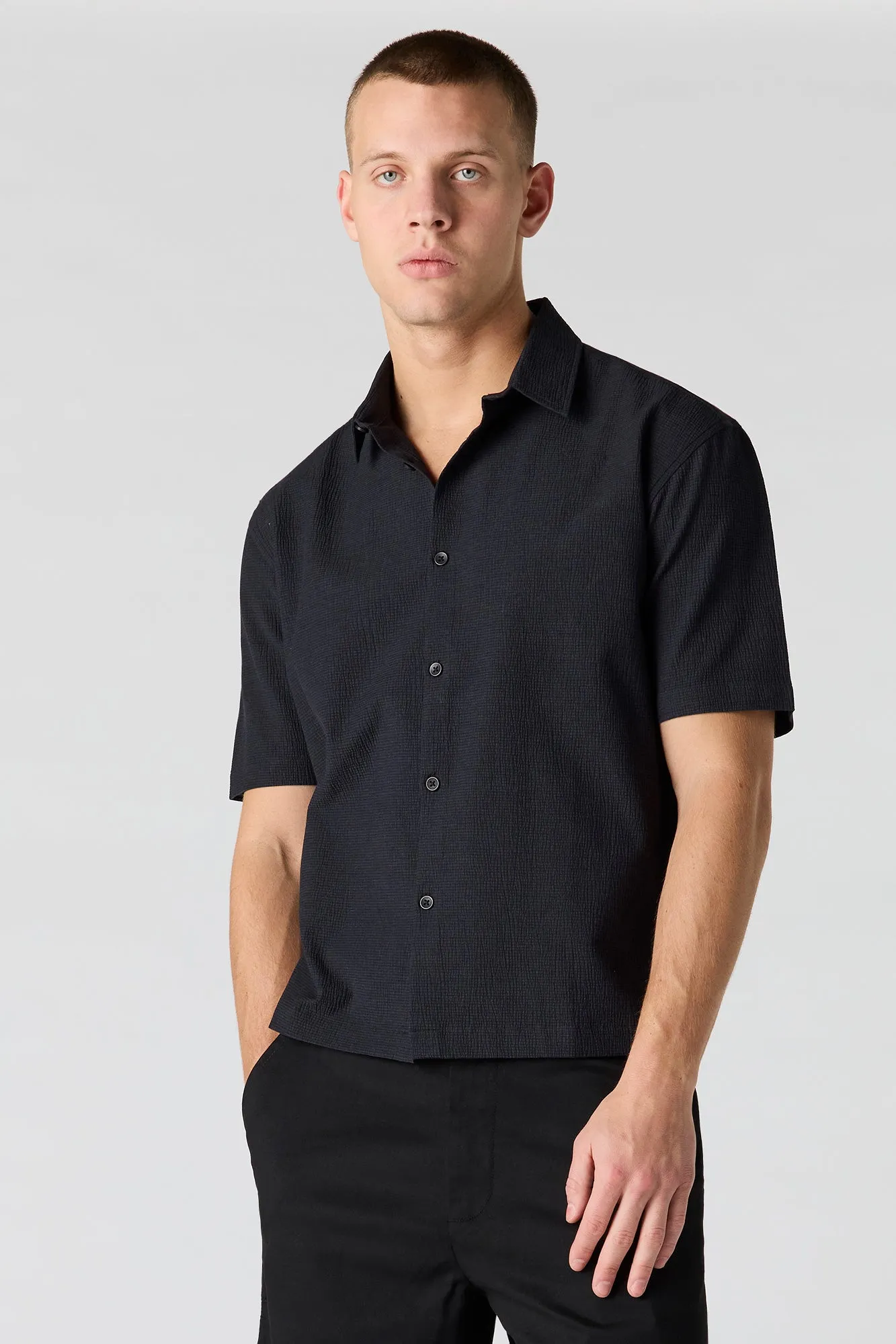 Textured Button-Up Top sold by Urban Planet product image thumbnail 5