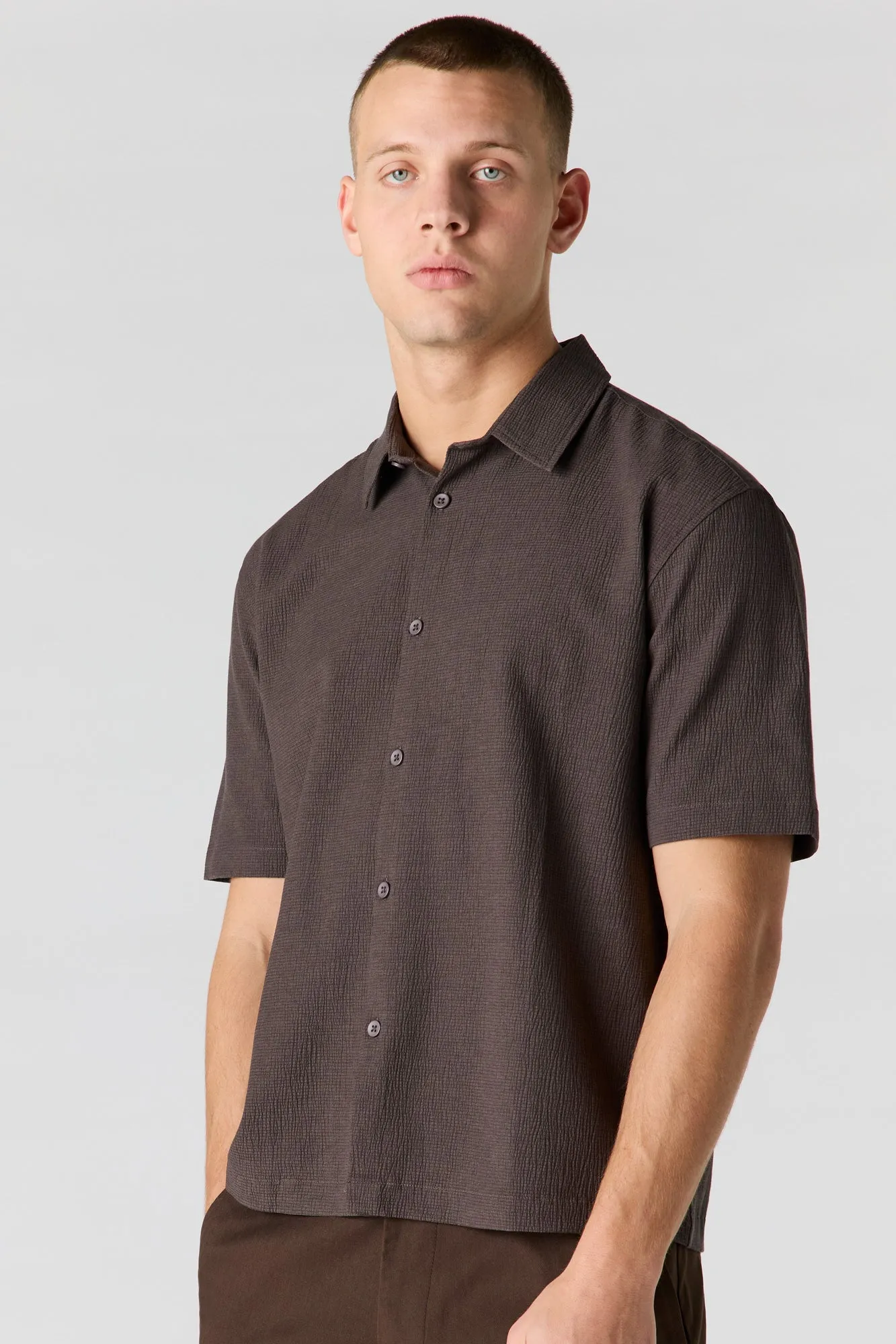 Textured Button-Up Top sold by Urban Planet product image thumbnail 4
