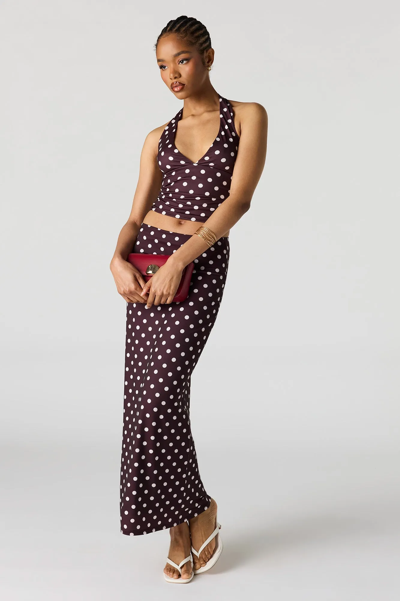 Printed Contour Halter Top sold by Urban Planet product image thumbnail 4