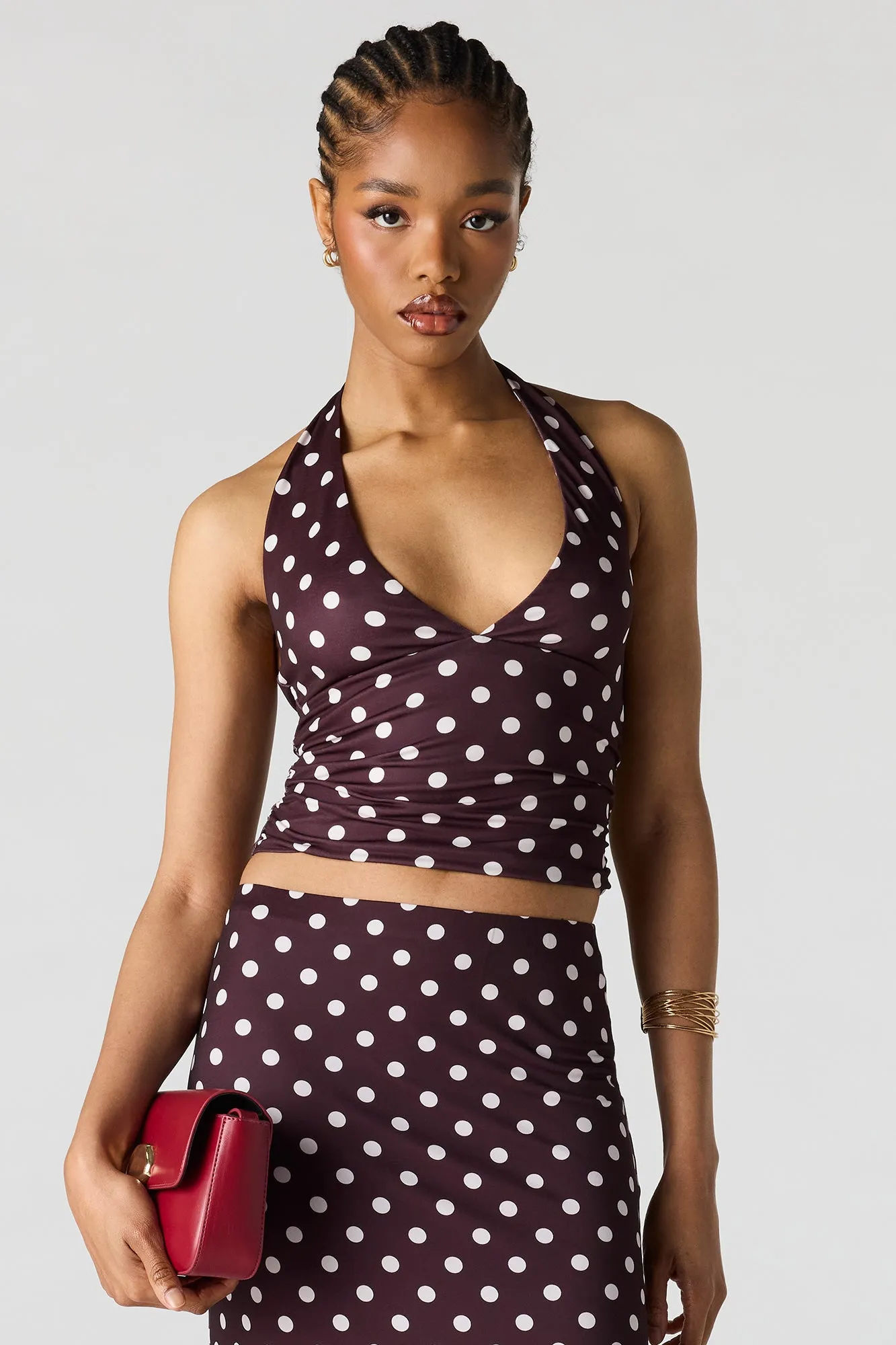Printed Contour Halter Top sold by Urban Planet product image thumbnail 2