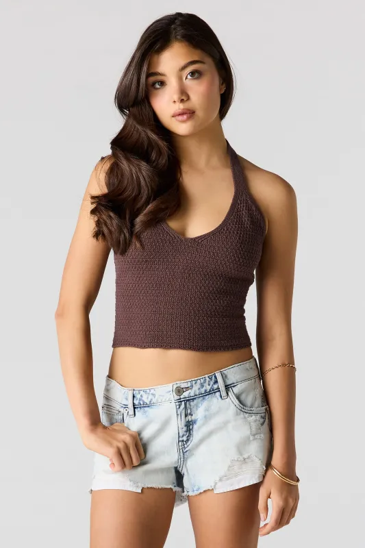 Cali Ripped Low Rise Light Denim Short made by Stitches