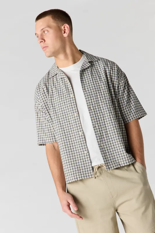 Plaid Button-Up Top made by Urban Planet