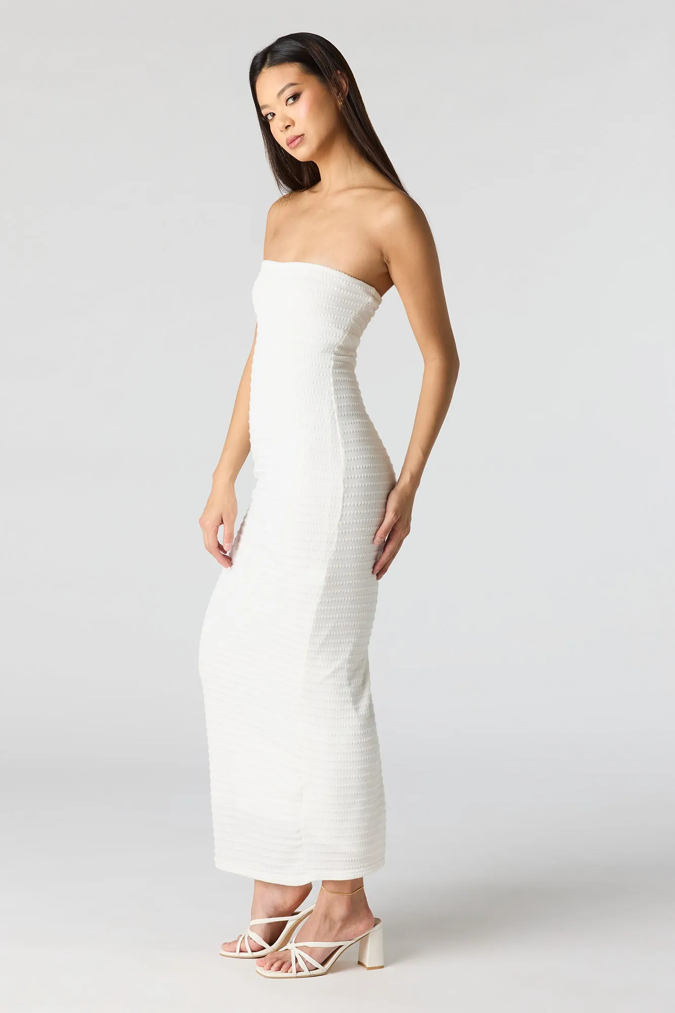 Knit Strapless Maxi Dress sold by Urban Planet product image thumbnail 5