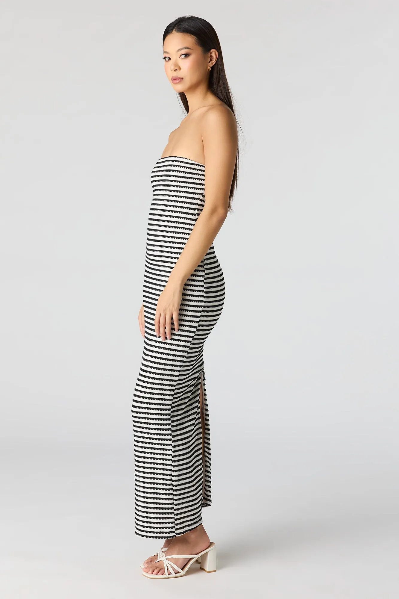 Knit Strapless Maxi Dress sold by Urban Planet product image thumbnail 2