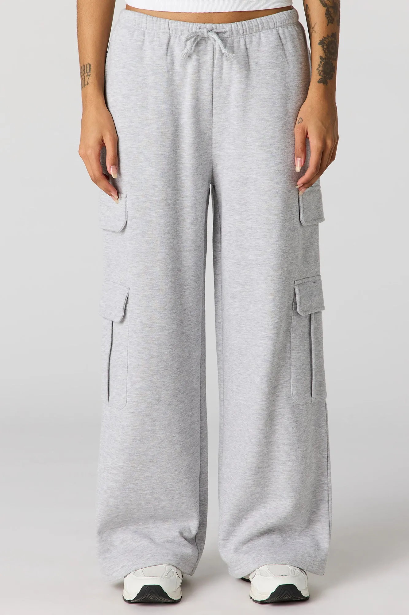Luxe Fleece Wide Leg Sweatpant sold by Urban Planet product image thumbnail 5