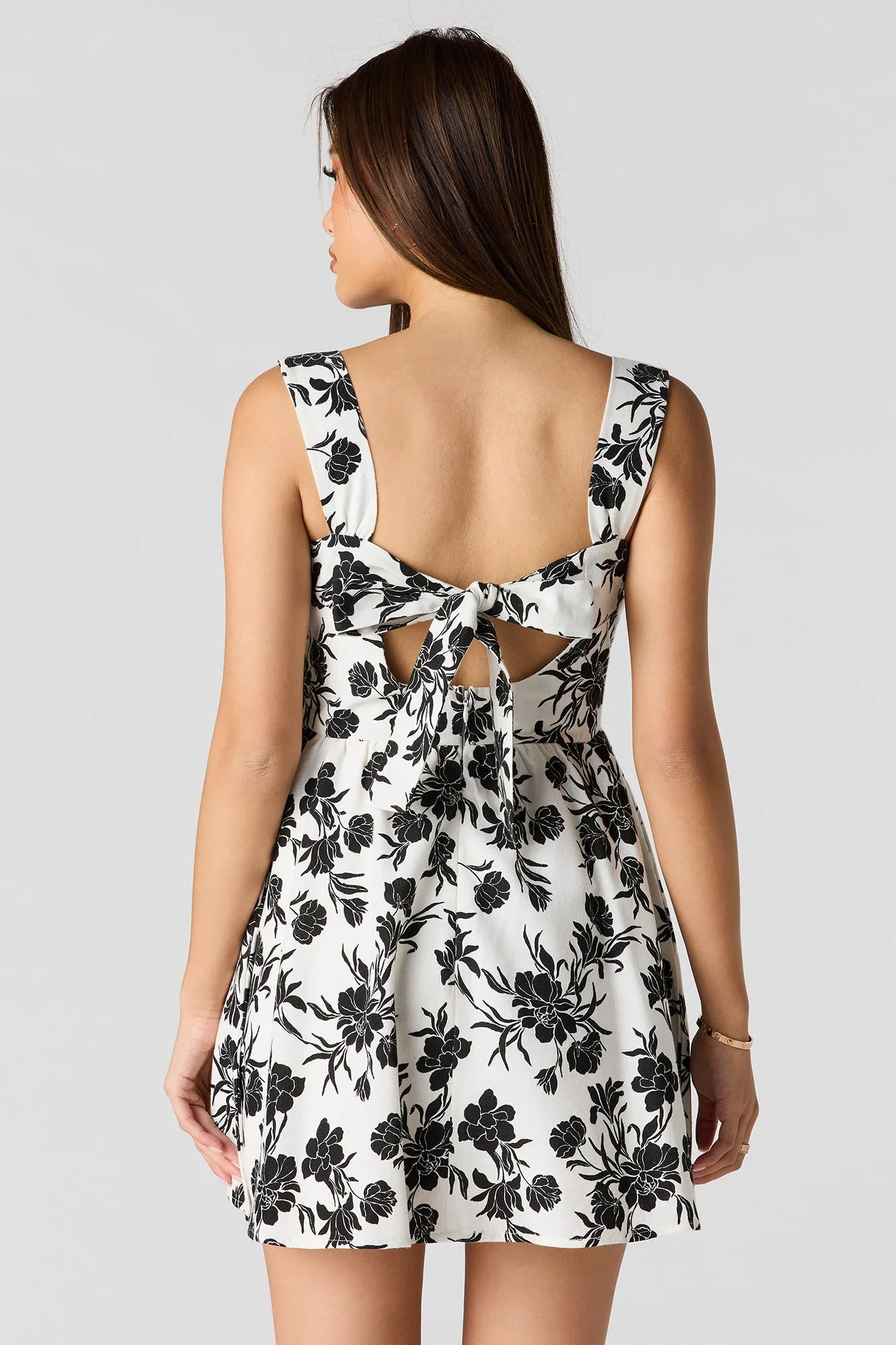 Linen-Blend A-Line Mini Dress sold by Urban Planet product image thumbnail 2
