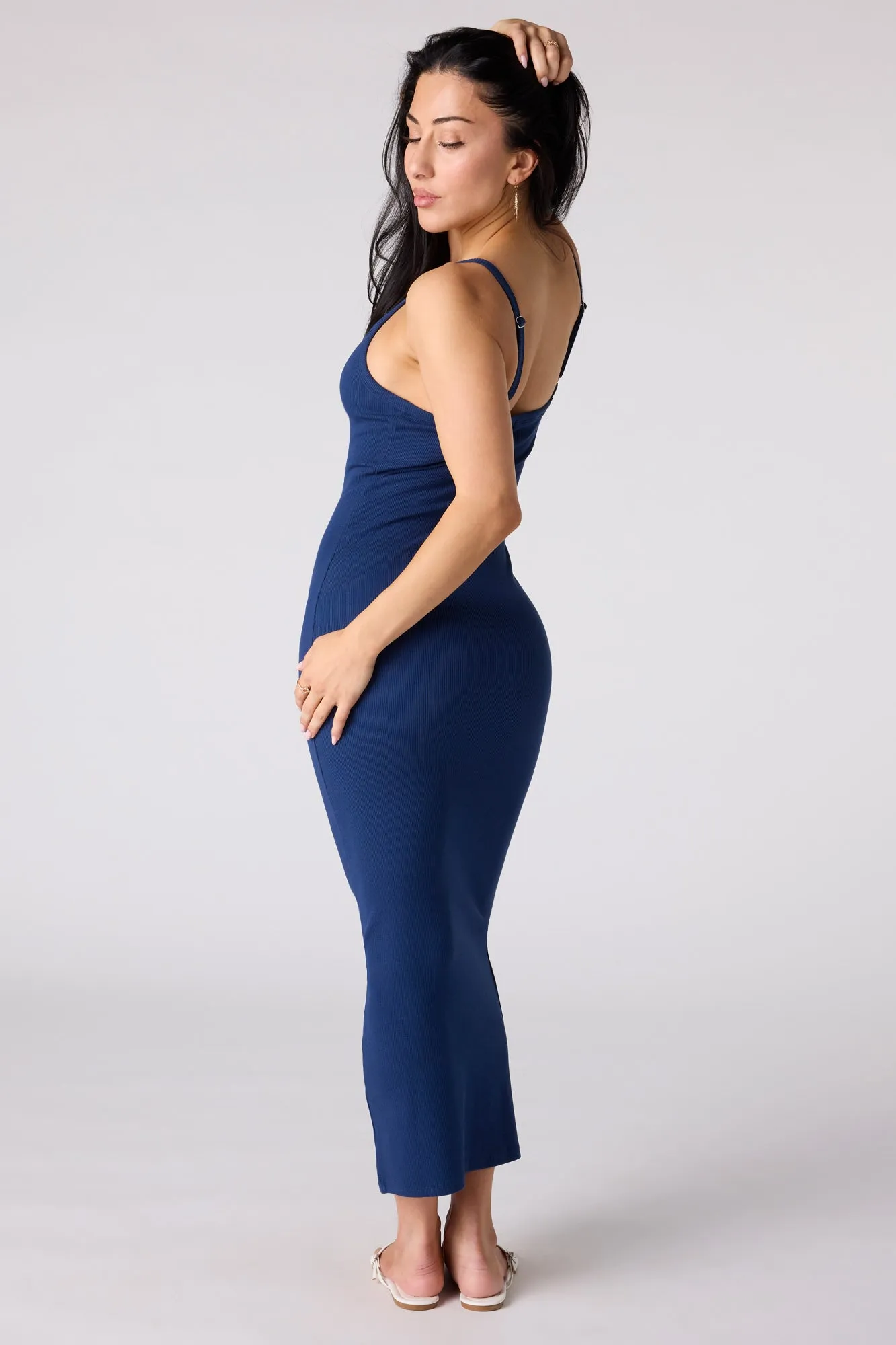 Ribbed Bodycon Midi Dress sold by Urban Planet product image thumbnail 3