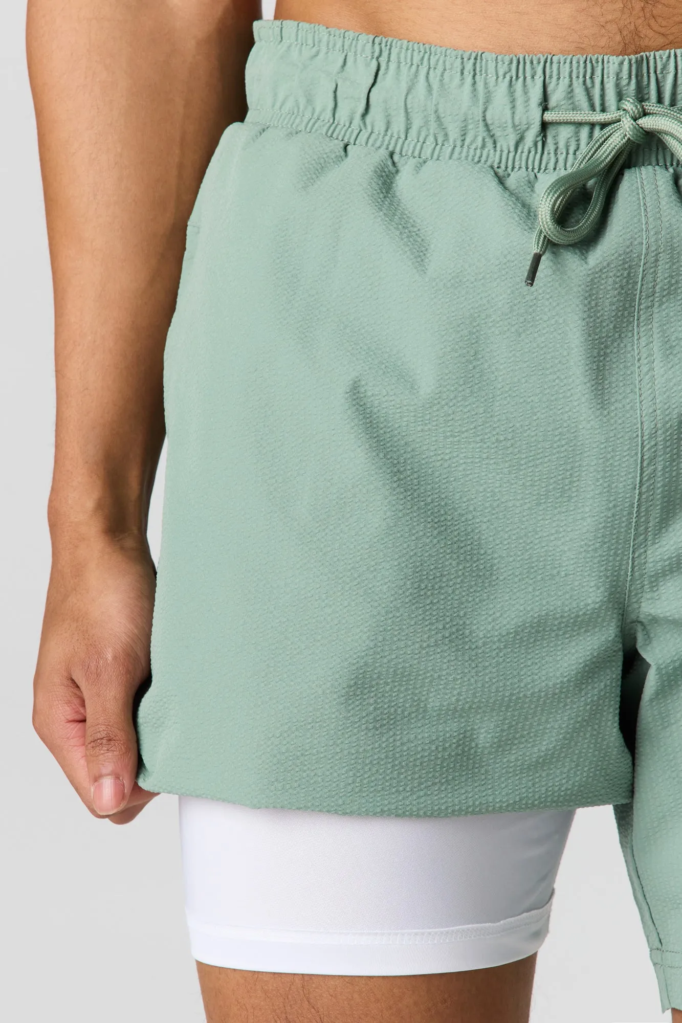 Solid Drawstring Swim Short sold by Urban Planet product image thumbnail 4