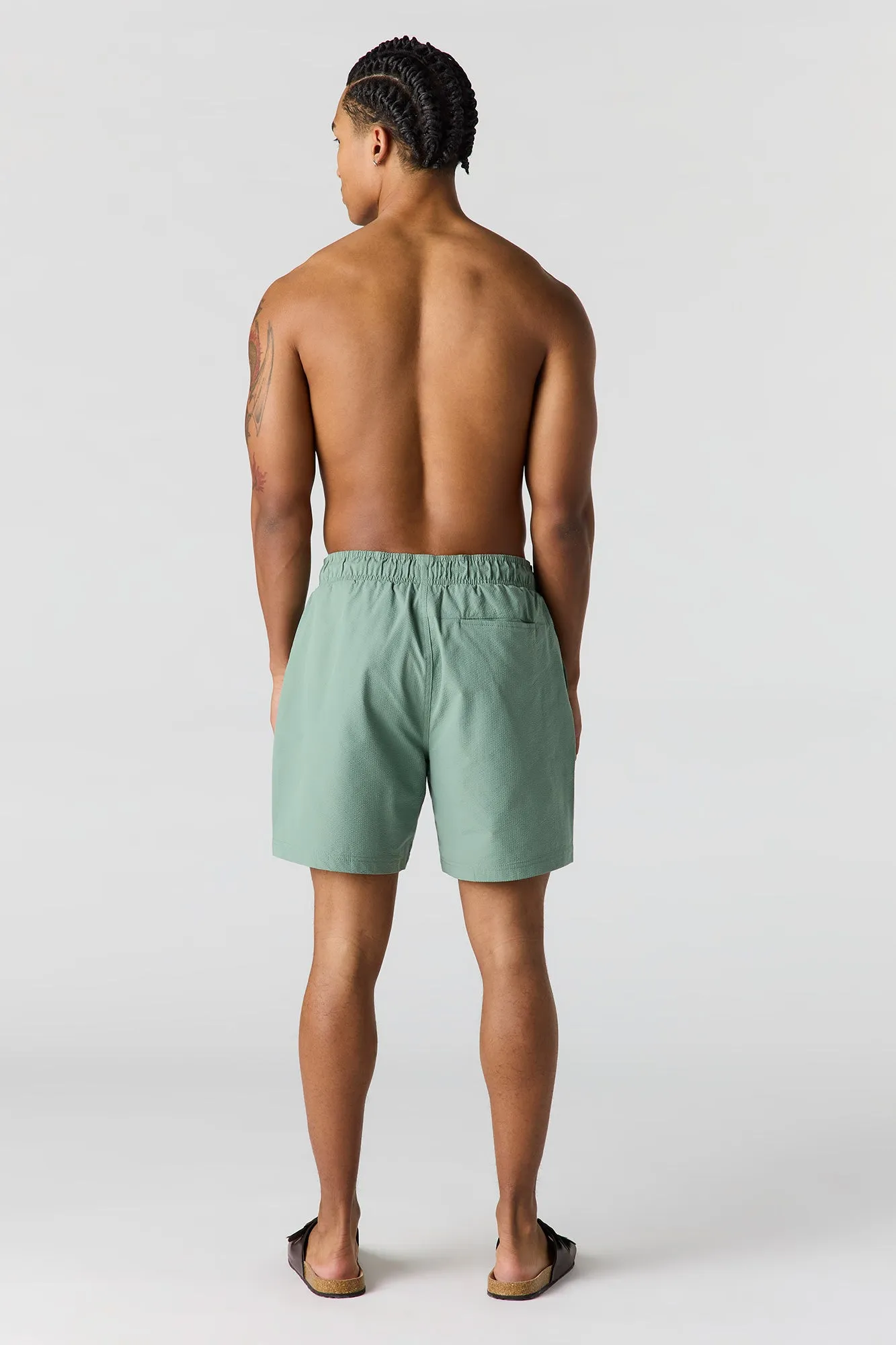 Solid Drawstring Swim Short sold by Urban Planet product image thumbnail 3
