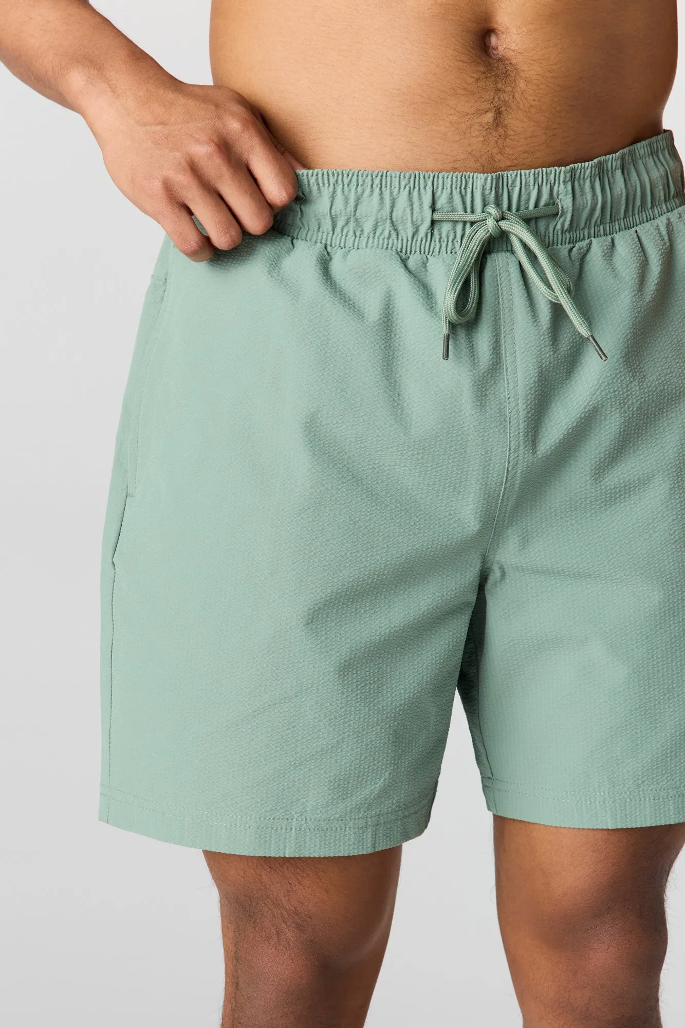 Solid Drawstring Swim Short sold by Urban Planet product image thumbnail 5
