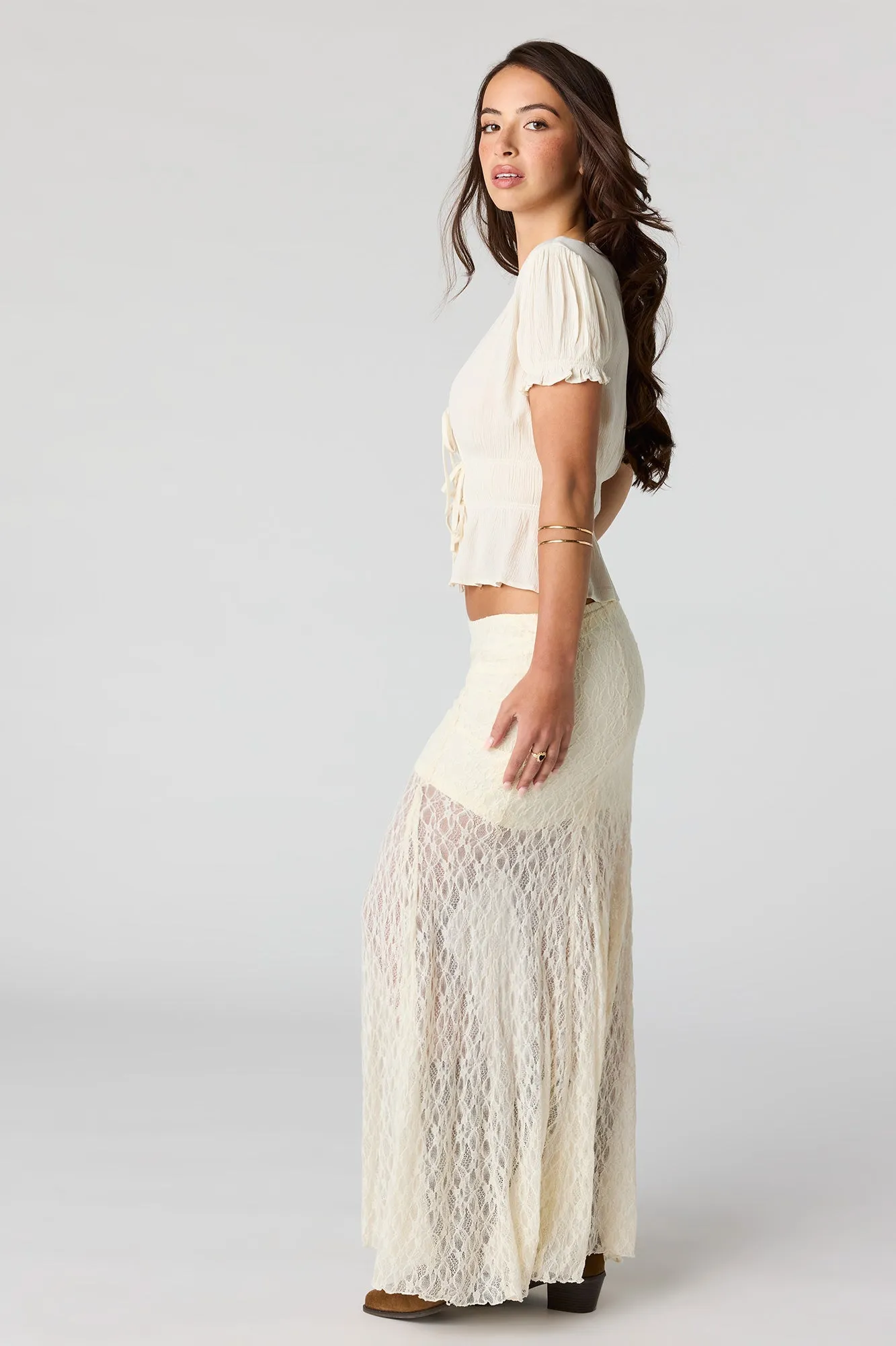 Lace Maxi Skirt sold by Urban Planet product image thumbnail 2