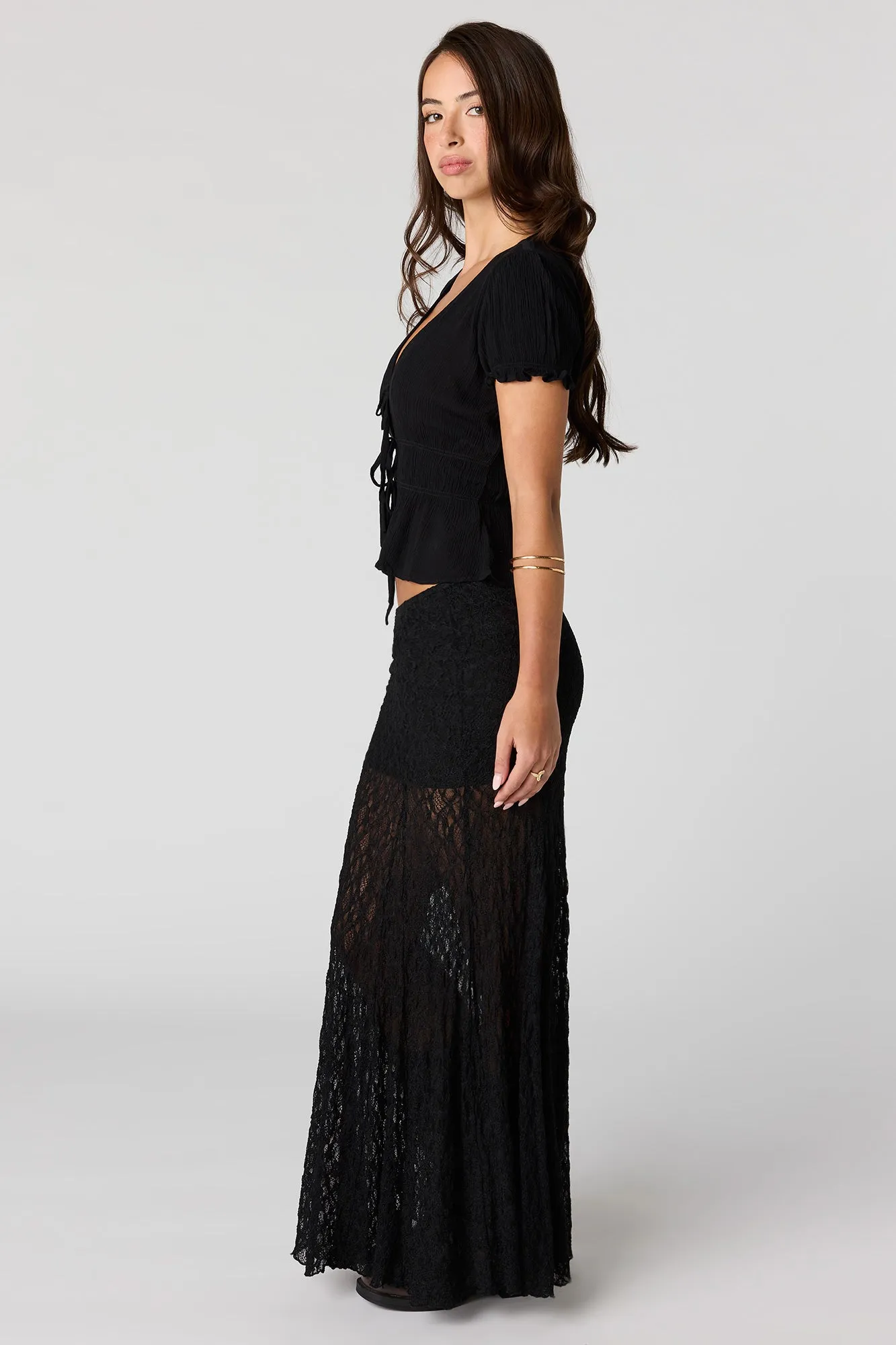 Lace Maxi Skirt sold by Urban Planet product image thumbnail 5