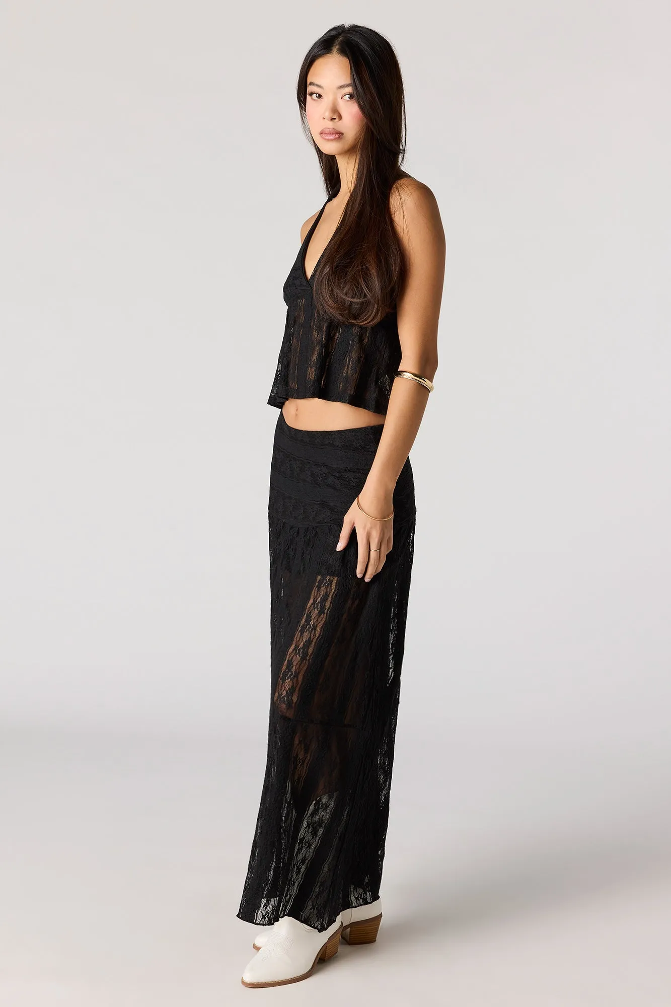 Floral Lace Maxi Skirt sold by Urban Planet product image thumbnail 5