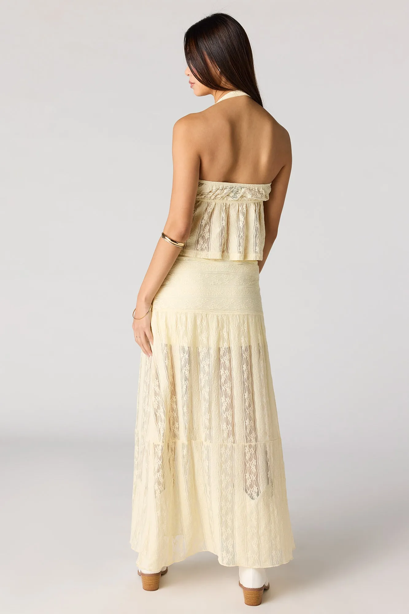Floral Lace Maxi Skirt sold by Urban Planet product image thumbnail 3
